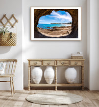Load image into Gallery viewer, A landscape creative shot of horseshoe bay Bermagui nsw Far south coast fine art print original blue skies pretty beaches greg Selby decor
