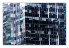 Load image into Gallery viewer, A fine art image of a melbourne sky scrapper with the glass panels capturing different shades of reflecting lighting greg selby photography