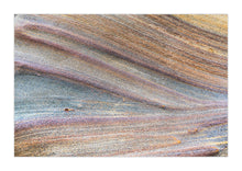 Load image into Gallery viewer, A colorful abstract photograph of layered earth tones, possibly representing a natural landscape such as rocks or layers of earth. Greg Selby art decor