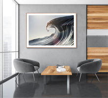Load image into Gallery viewer, Ruhe, fine art photograph of an ocean wave capturing soft light, flowing textures and the peaceful rhythm of the Australian coastline by Greg Selby. Sapphire coast