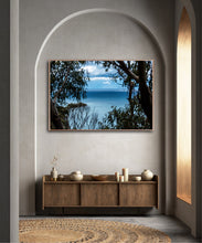 Load image into Gallery viewer, Discover Cerulean Views, a fine art photograph capturing the endless blue horizons of Victoria's Great Ocean Road. Australian coastal wall art by Greg Selby.