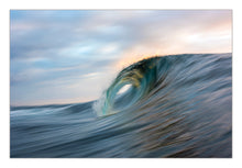 Load image into Gallery viewer, Close-up of a curling wave with a blurred background Greg Selby Decor wall hanging print for hotels airbnb's and homes
