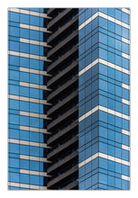 Load image into Gallery viewer, A photograph of a skyscraper, featuring a blue and white color scheme with visible floors and a reflective surface. Greg selby fine art Melbourne Victoria
