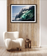 Load image into Gallery viewer, Berave fine art ocean photography print by Greg Selby featuring a dramatic breaking wave with sculptural curves, intricate textures, and stunning natural light.