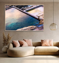 Load image into Gallery viewer, the pristine blue pool far south coast morning decor print by greg selby bermagui NSW