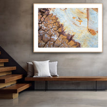 Load image into Gallery viewer, a photo by artist greg selby showing a layer of earth revealing colour and details of interesting patterns  fine art decor wall hanging prints earth series