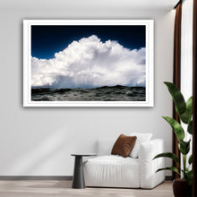 Load image into Gallery viewer, Greg Selby Fine art Ocean sea scape a storm at sea rising with deep blue big clouds