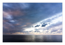 Load image into Gallery viewer, Verisimilitude by Greg Selby — fine art sunset photograph of the South Coast of New South Wales featuring calm ocean reflections and soft golden evening light.

