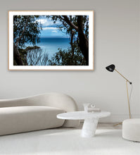 Load image into Gallery viewer, Discover Cerulean Views, a fine art photograph capturing the endless blue horizons of Victoria's Great Ocean Road. Australian coastal wall art by Greg Selby.