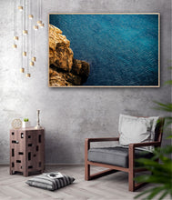Load image into Gallery viewer, Oxidane by Greg Selby featuring the iconic Blue Pool at Bermagui on the NSW South Coast, contemporary fine art photography showcasing textured coastal waters for luxury interiors and collectors.