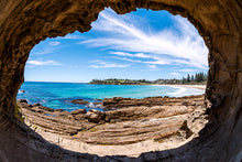 Load image into Gallery viewer, Bermagui nsw horseshoe bay south coast print beach sunny day